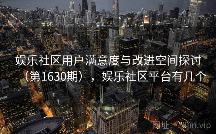娱乐社区用户满意度与改进空间探讨（第1630期），娱乐社区平台有几个