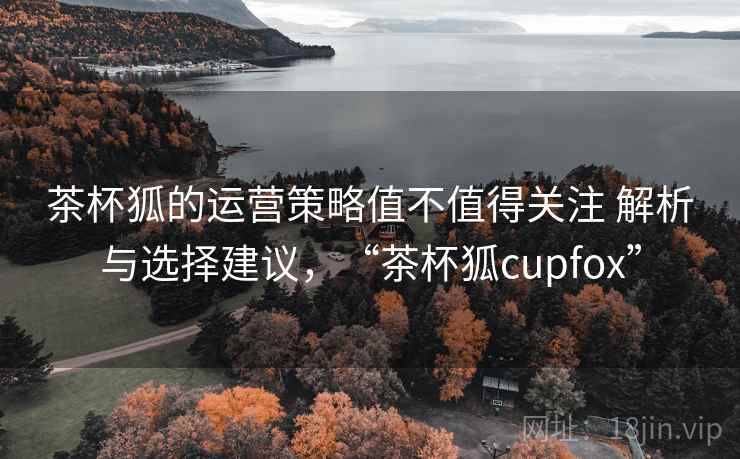 茶杯狐的运营策略值不值得关注 解析与选择建议，“茶杯狐cupfox”