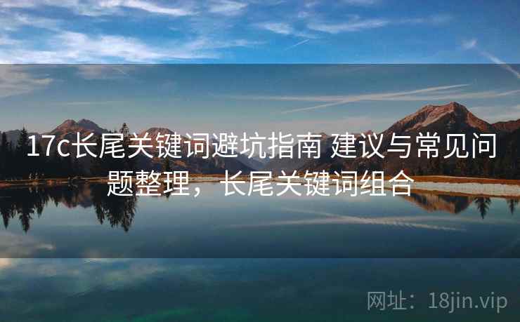 17c长尾关键词避坑指南 建议与常见问题整理，长尾关键词组合