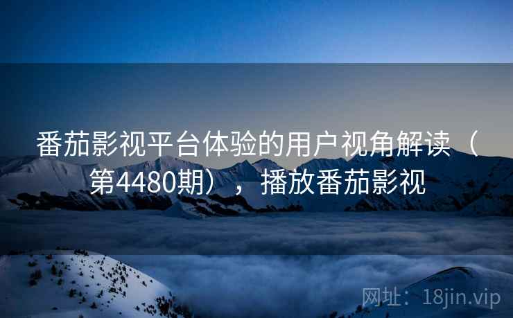 番茄影视平台体验的用户视角解读（第4480期），播放番茄影视
