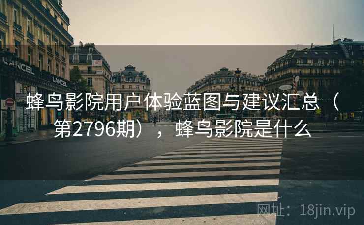 蜂鸟影院用户体验蓝图与建议汇总（第2796期），蜂鸟影院是什么