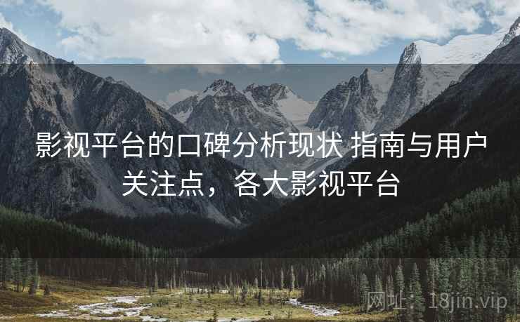 影视平台的口碑分析现状 指南与用户关注点,各大影视平台 影视平台的口碑分析现状 指南与用户关注点,各大影视平台