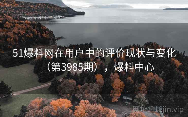 51爆料网在用户中的评价现状与变化（第3985期），爆料中心