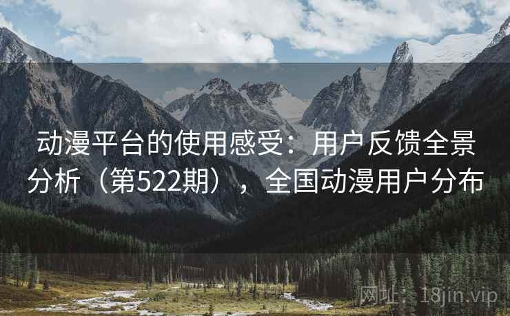 动漫平台的使用感受:用户反馈全景分析(第522期),全国动漫用户分布 动漫平台的使用感受:用户反馈全景分析(第522期),全国动漫用户分布